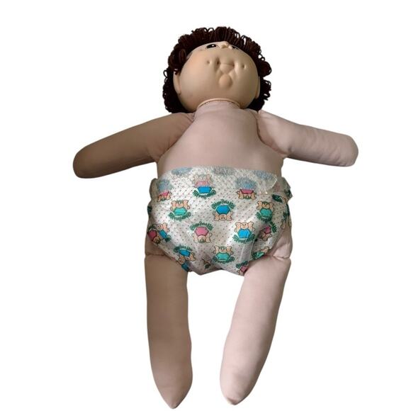 VTG COPR 1984 MN Thomas Diaper Cabbage Patch Kids Doll Brown Hair Eyes READ NOTE - Picture 2 of 9